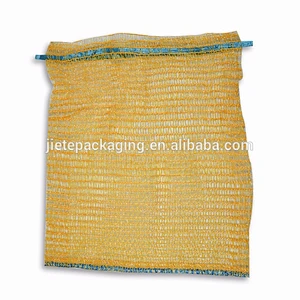 Video, Yellow fruit use PE mesh net bag for packing onion, orange
