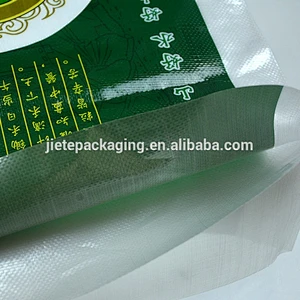 pp pe plastic woven bag for wheat flour, rice 25kg with color printing