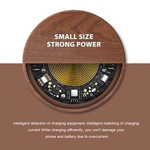 High quality wooden wireless charger for convenient and safe carrying