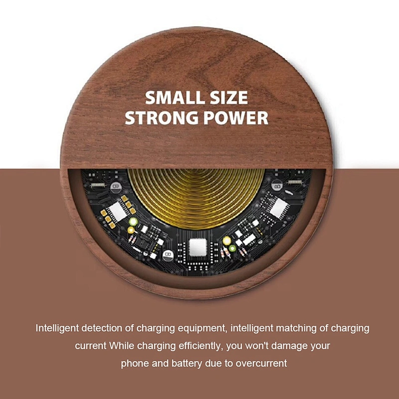 High quality wooden wireless charger for convenient and safe carrying