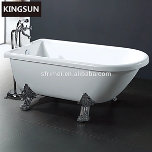 Europe Style Antique Freestanding Copper Claw Feet Bathtub