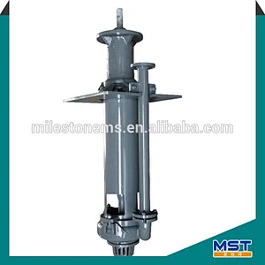 Vertical submersible pump slurry hydraulic
