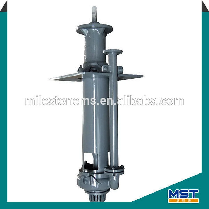 Vertical submersible pump slurry hydraulic
