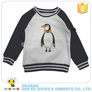 Breathable fabric kids casual long sleeve knitted pullover