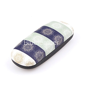 Blue White Vertical Lace Edge Digital Printing Hard Optical Case