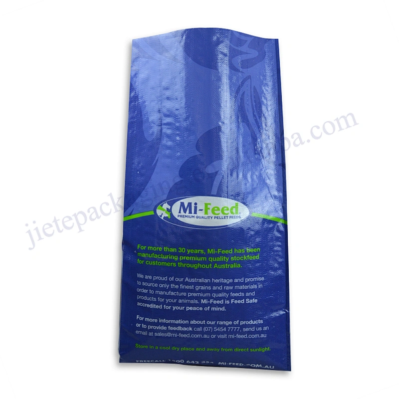 Custom new design printing 20kg farm animal feed packaging bag