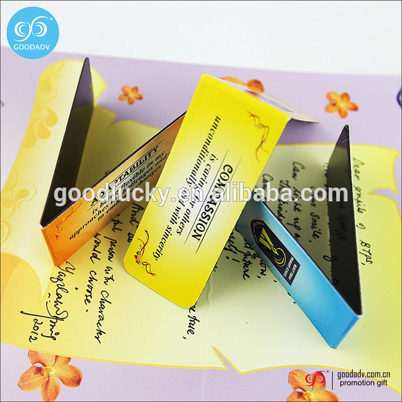 Hot promotional gift item new fancy paper magnetic bookmark for bookworm