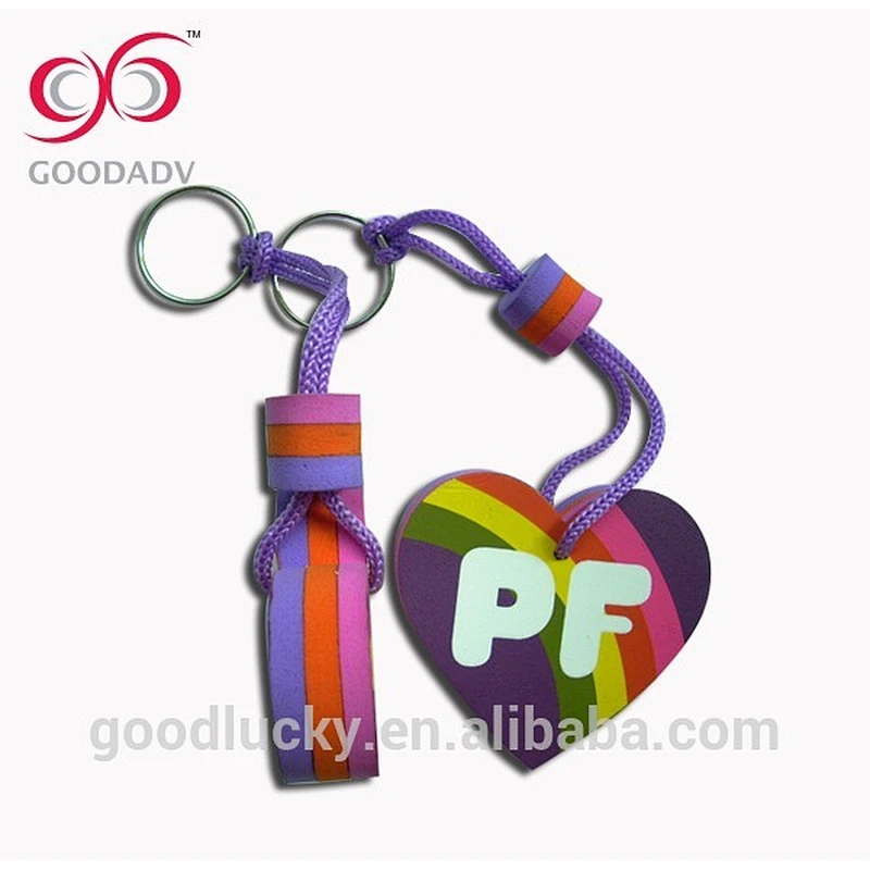 Personalized Customized Floating Eva Foam Keychains from China Factory