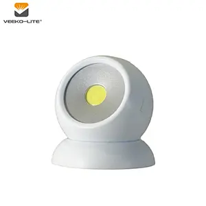 2018 New Style Hot Sale 3W COB LED Light Rotatable 3AAA Battery Night Light