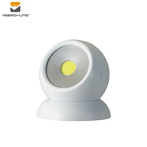 2018 New Style Hot Sale 3W COB LED Light Rotatable 3AAA Battery Night Light