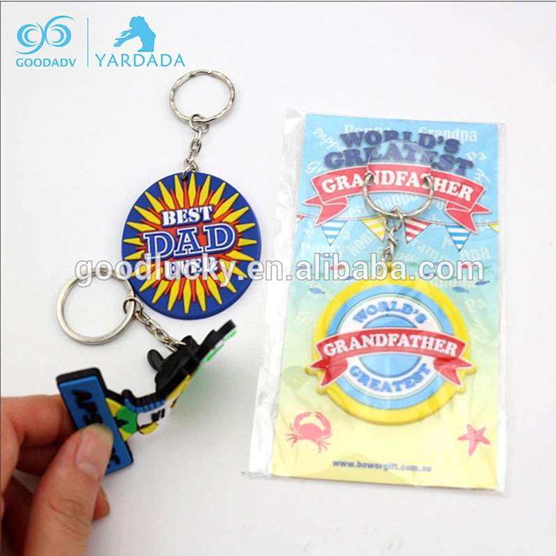 plastic 3D custom PVC rubber keychain