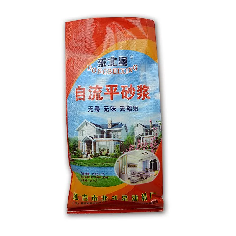 25 kg high quality woven bag with color printing for mortar, cement packaging