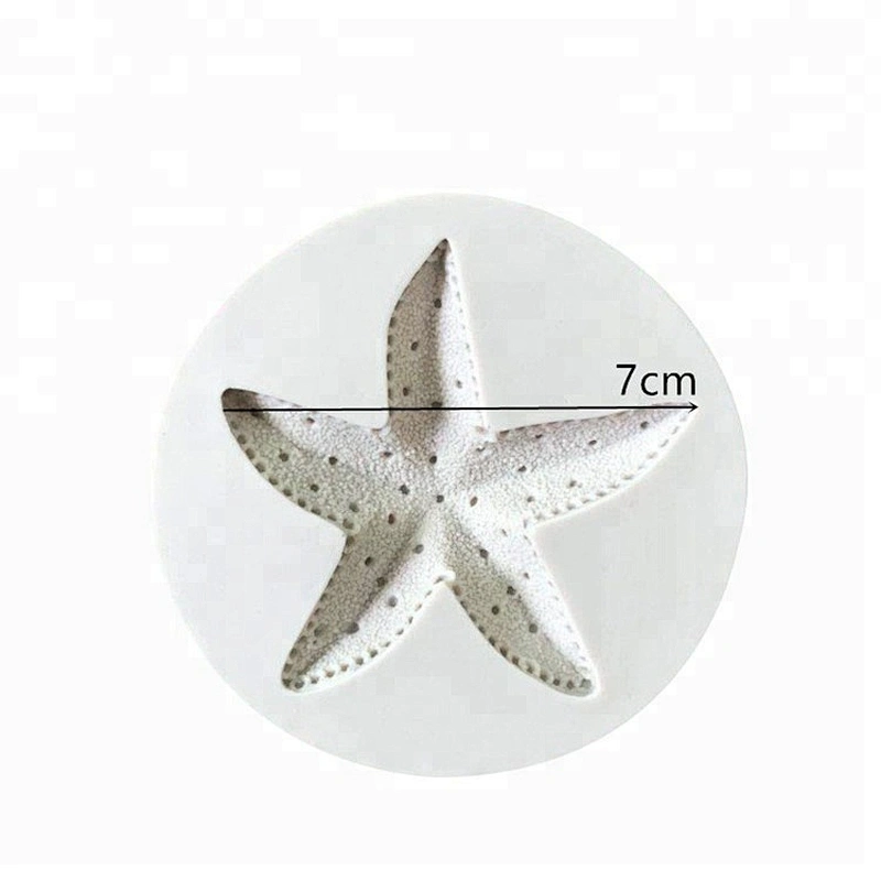 Starfish Fondant Silicone Mold for Cake Decoration DIY Soap Molds starfish Aroma Stone Mould