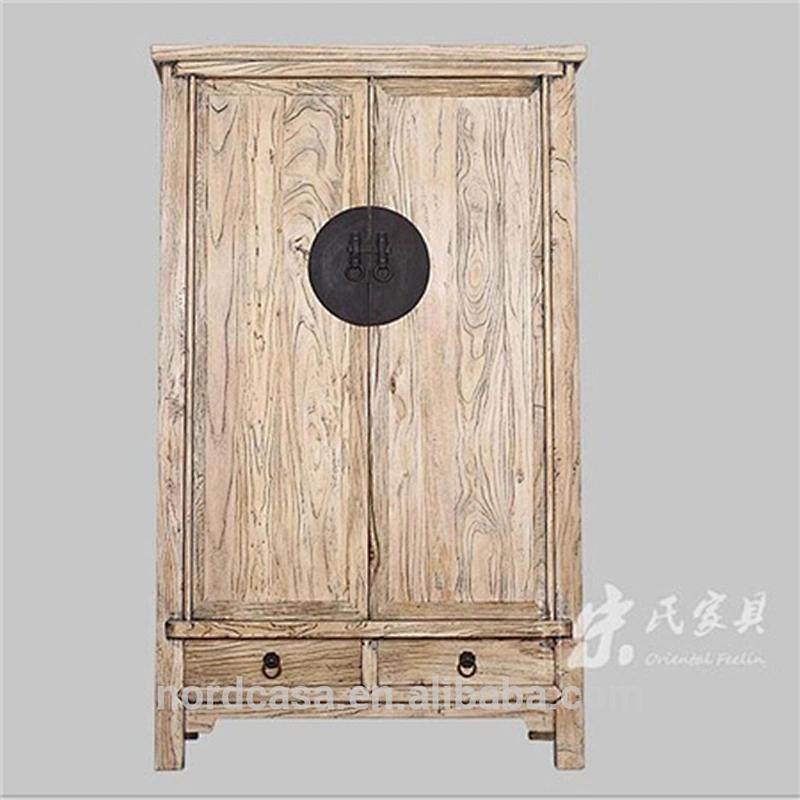 chinese antique furniture elm wood large closet wardrobe cabinet