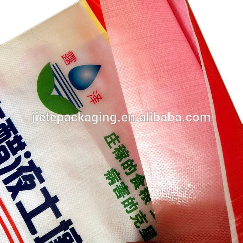 price of 50kg Polypropylene BOPP film laminated PP woven bulk bag design with gravure printing for packing urea fertlizer