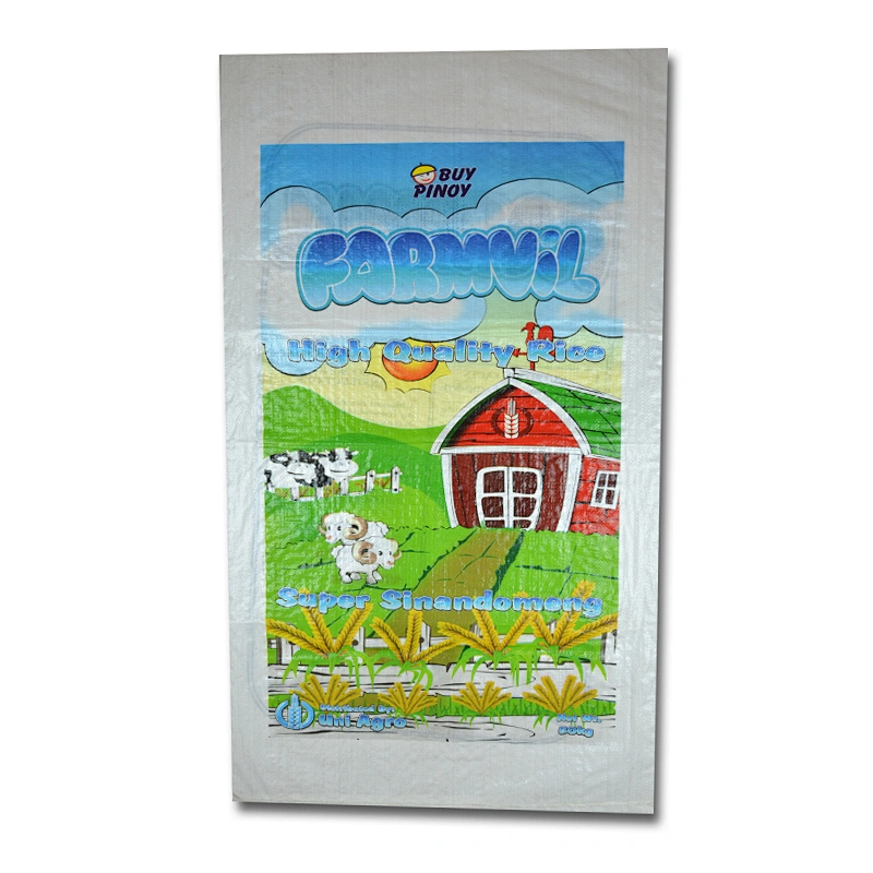 China manufacture woven plastic bag corn seed bag rice bag 25kg