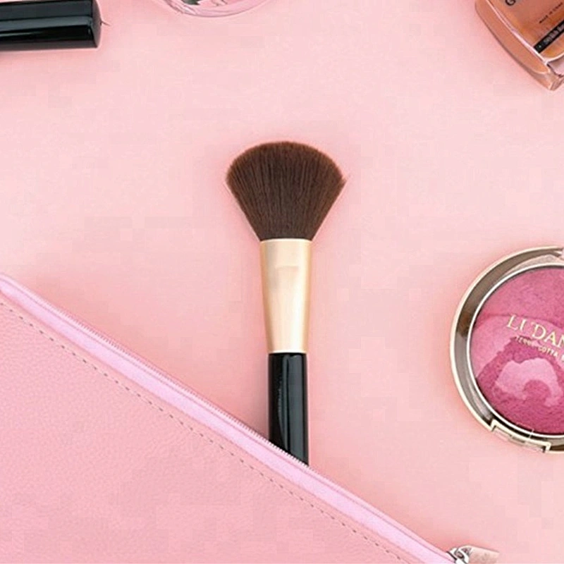 High quality mini portable flat blush brush private label pocket makeup brush