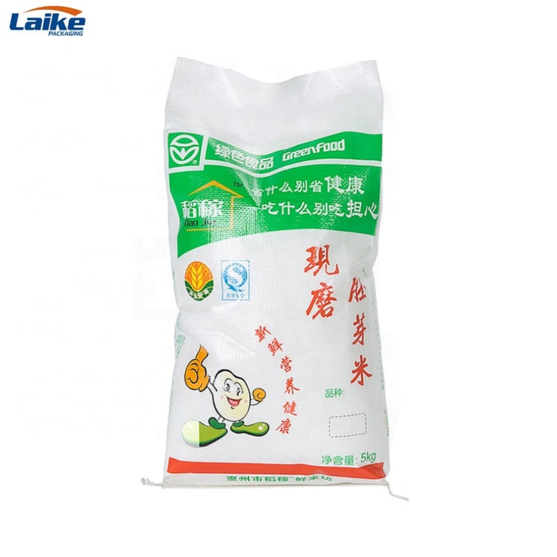 Laminated raw material PP woven corn bags sale  fertilizer grain 50kg maize bag