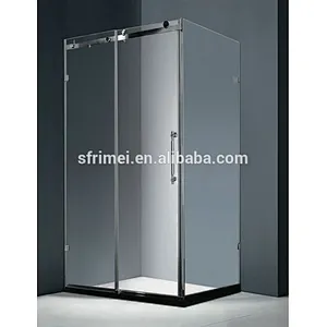 Hotel Commercial Tempered Glass Sliding Door Indoor Enclosed Shower Room Bathroom