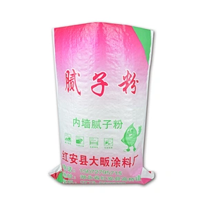 Laminated recycled pp woven construction bag for wall putty powder