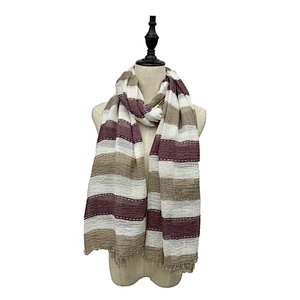Fashion best selling warm 100% cotton women muslin scarf