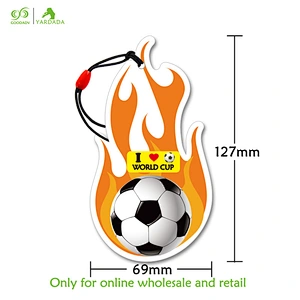8 kinds of fragrance paper air fresheners, car rearview mirror hung fragrant paper, football cup cheap and high quality products
