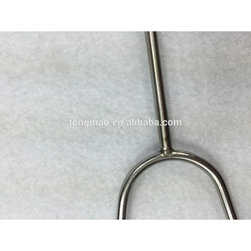 two prong portable BBQ skewer hot dog fork marshmallow roasting fork
