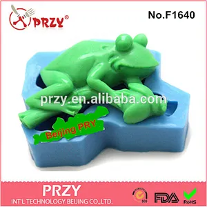 Model F1640 fondant frog silicone decorative molds