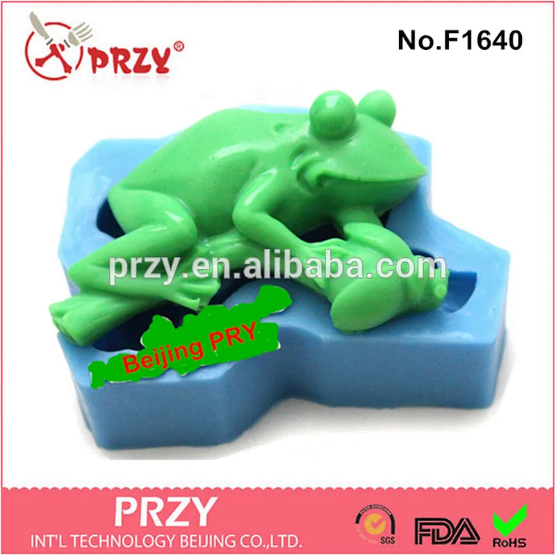 Model F1640 fondant frog silicone decorative molds