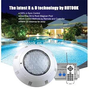 HOTOOK Remote battery switch 12 volt submersible led light  Focos de Superficie Above LED Swimming Pool LED