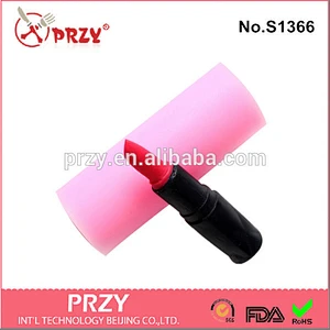S1336 Hot sale lipstick shape silicone soap molds/custom molds