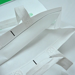 Customized wholesale white recyclable shopping bag wholesale