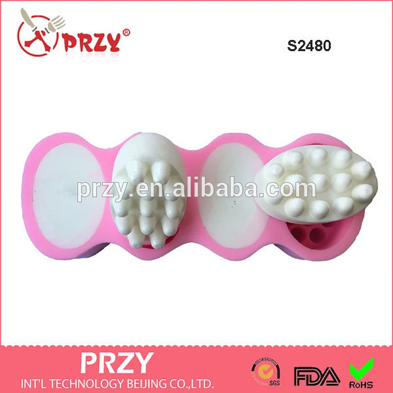 S2480 4 cavity Massage silicone soap molds