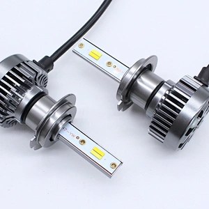 Lightech Waterproof IP68 head light 12V 50W White Yellow 3 Color LED Headlight H7