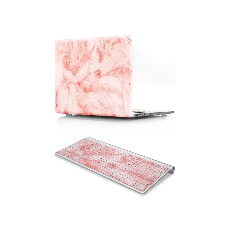 Feather 2 in 1 keyboard cover skin and soft shell rubberized case matte for macbook skin case cover for macbook pro 13 touch bar