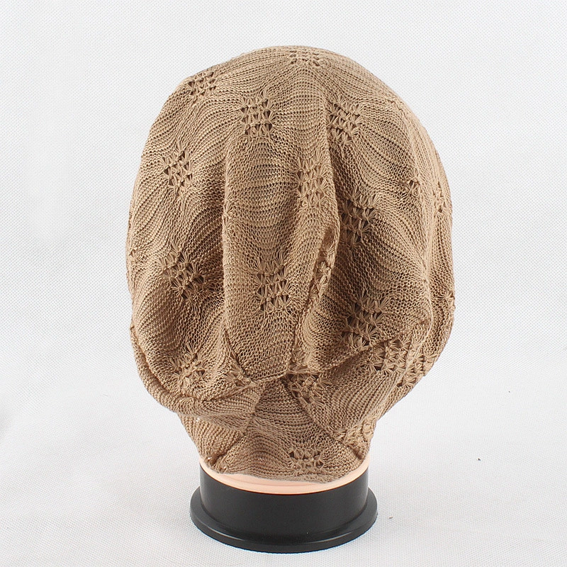 Autumn Winter Elastic Size Adjustable Plain Color Neck Scarf and Hat Hijab Hat