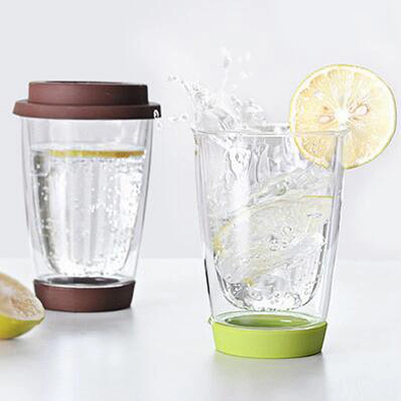 Colourful borosilicate glass coffee cup silicone sleeve cover