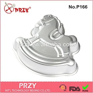 High quality aluminium alloy horse shaped cake baking pan