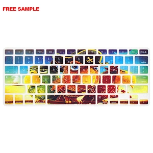 Free Sample amazon hot sales Waterproof Custom Made DIY Silicone Keyboard Skin Keyboard Cover For Macbook Pro