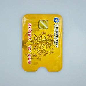 PE foil film plastic card holder bag for ID ,credit,bank