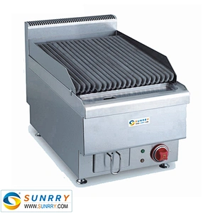 Counter top electric char grill with lava rock broiler and electric grill pan (SUNRRY SY-LR400A)