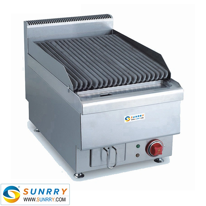Counter top electric char grill with lava rock broiler and electric grill pan (SUNRRY SY-LR400A)