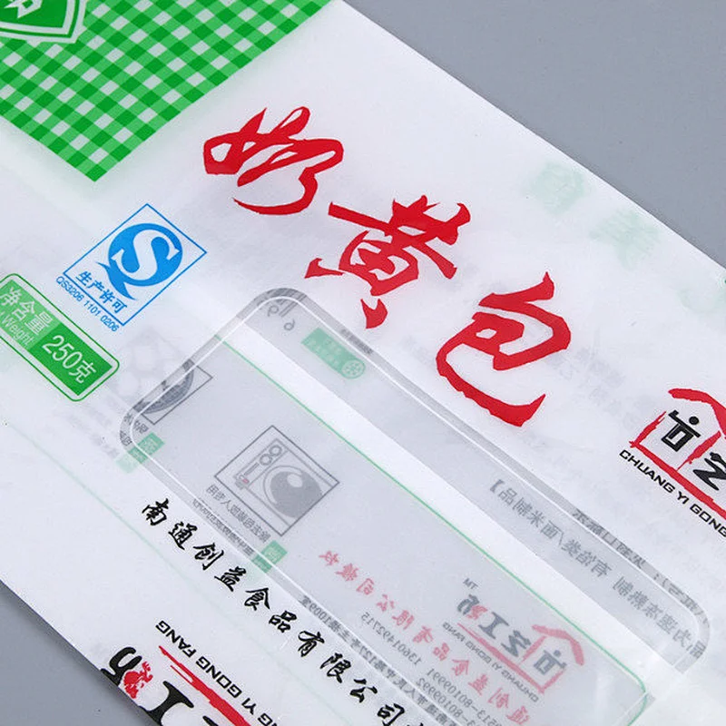 Rectangular PE bag for bread packaging wholesale