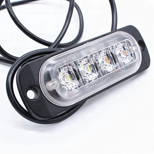 12V car accessories 24V Red Blue Amber White 12W Flash LED truck position lights