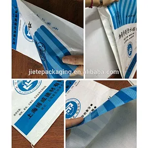 Construction use moisture proof pp woven tile adhesive bag plastic cement sack