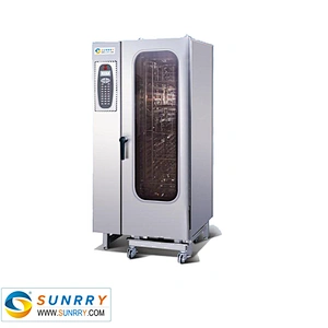 Electric Steaming Baking Oven Professional Baking Oven Steam 40 Trays Electric Combi Steamer Oven (SY-CV20B SUNRRY)