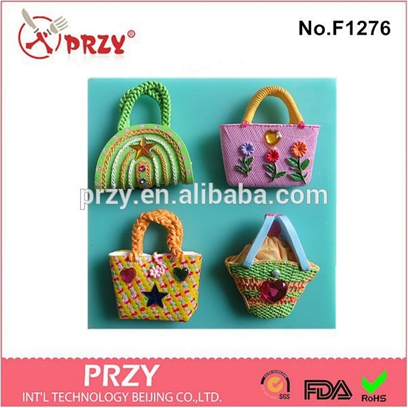 PYZY bag shaped silicone fondant mold cake decorating silicone molds fondant silicone cake mold