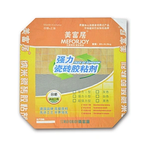 China manufacture kraft paper valve bag for cement, putty powder packaging bag 20kg