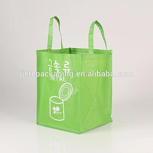 custom printed grocery blue PP woven shopping plastic bags