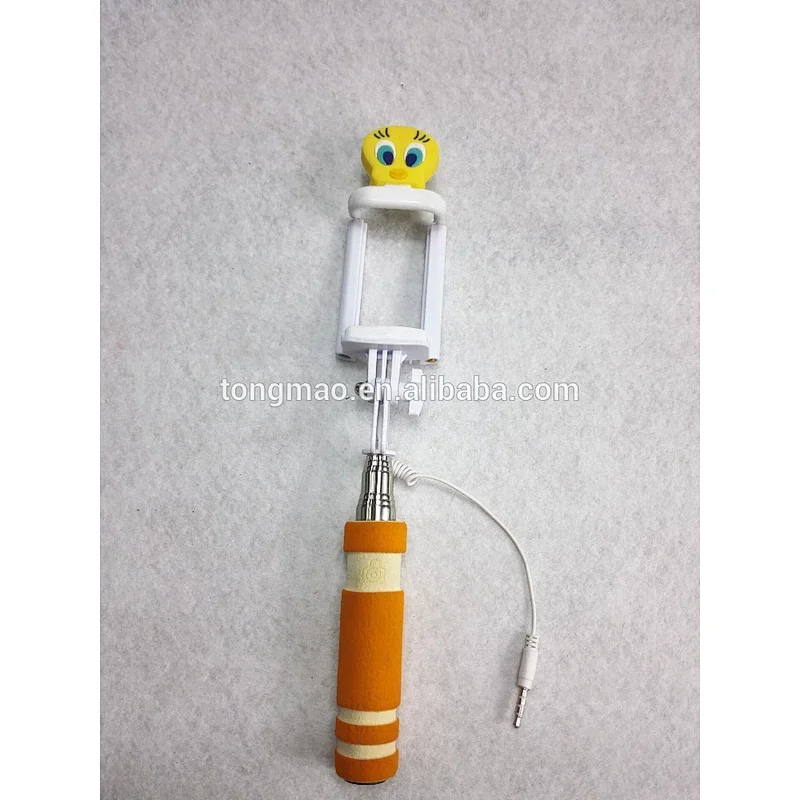 Good quality lovely factory's competitive price cable selfie stick monopod